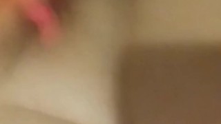 Fucking myself on snapchat with my pink dick