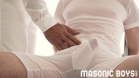 MASONICBOYS - Cole gets milked and fingered by older daddy priest