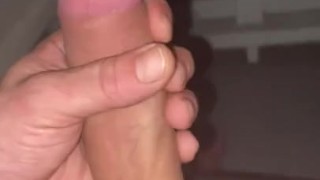 Cock in hand
