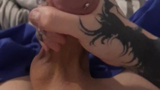 Pierced Dick handjob