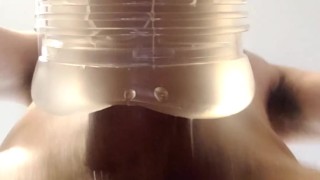 Closeup Fleshlight Fuck