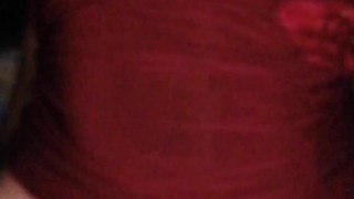 TEEN with natural tits is fucked at night