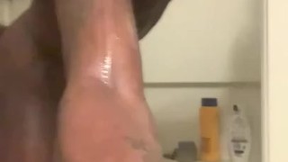 Shower vibes got caught jerking n the bathrooom 