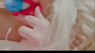 Popsicle sucking with a striptease! 