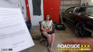 Roadside - BBW Bess Breast Dicked Down By Mechanic's Big Dick