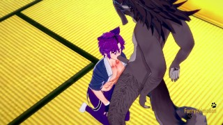 Campbuddy Yaoi Furry - Yoichi Sex with a wolf
