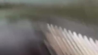 Hike with Milkymama flashing engorged milky filled tits