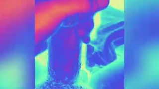 Psychedelic masturbation hug cock cumshot wow