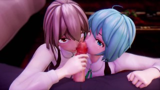 hentai mmd - Wフェラ_60fps (lovemax) PLAY HERE: tinyurl com/hentgame
