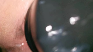 Gaping my asshole to a rosebud with a anal plug tunnel ( Hollow plug ) | Horsengine