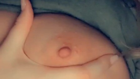 Playing with my big round boobs