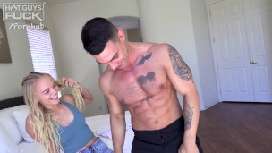 Ripped Euro Hunk Marcos Fucks His First American Blonde!