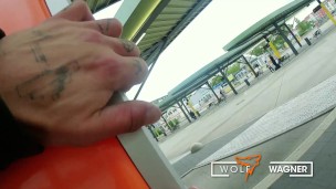 TRAIN STATION blowjob! I met this Gothic MILF and I FUCKED HER FAKE TITS: SIDNEY DARK! WolfWagnerCom