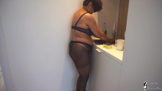 My daily activity as a big ass maid trying to excite my master.
