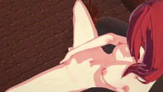 Maki Nishikino plays with her pussy (Love Live Hentai)