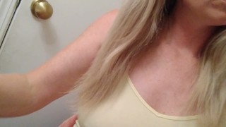 Just brushing my hair and you can see my eyes a little 