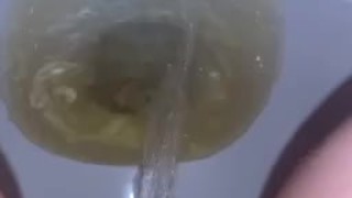 Close up pee 