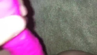 Desperate housewife treats herself while hubby is at work 