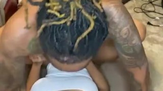 Digging deep in a 18 yr old Dominican pussy!