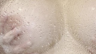 I play with my big titties in the shower for you!