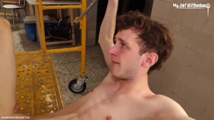 Electric drill machine destroys friends asshole! hardcore twinks with massive DILDOS
