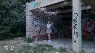 Butt plug, flashing, masturbation - public adventures by MIMI CICA