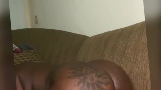 Couch play while my friend was in the other room 