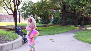 SSBBW Pear Hips Walking