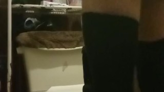 Femboy in the bathroom 