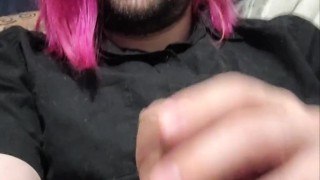 Casually masturbating with you