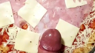 Cream on pizza