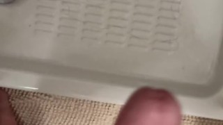 Alpha man jerking big cock