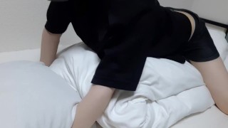 いっぱい腰を振る！突く！擬似セックス！ 色白 細身 素人 個人撮影 自撮り 女性向け ゲイ バイ