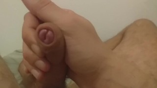 Masturbating & Moaning Ends in HUGE CUMSHOT