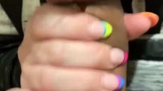 POV, Amateur HOT MILF gives Amazing Close Up BLOW JOB on Vacation 