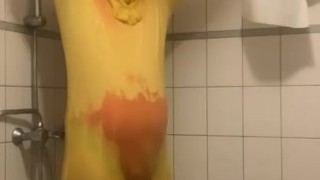 #onlyfans Multiple zentai layers taking a shower (FULL VID ON MY ONLYFANS SEE LINK IN PROFILE)