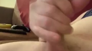 White guy cums HUGE load solo Masturbation 