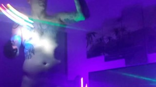 Practicing naked with my flo toys