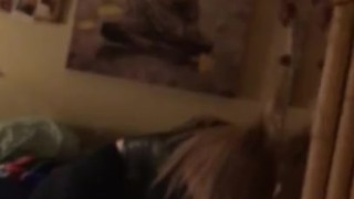 Blonde Slut gives Blowjob sample