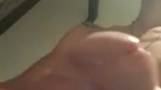 a rich handjob in the bathroom