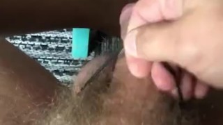 Stroking’ my hefty thick cock