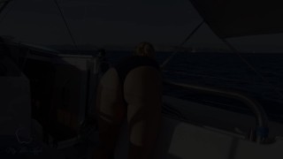 Hot Sex with Big Tits Blonde while Sail Boat on Ibiza 