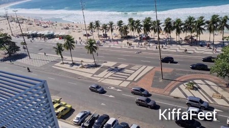 Goddess Kiffa - Copacabana Beach Public Foot worship and Footjob - FOOT WORSHIP - FOOTJOB