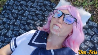 compilation of a sea of ​​delicious cum for schoolgirl with glasses