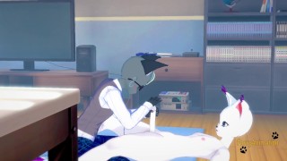 Anima Crossing Digimon - Raymon x Gatomon Hard Sex