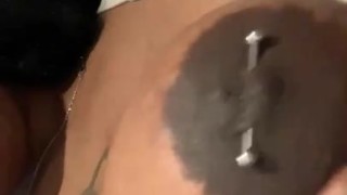 Licking my nipples on titty Tuesday 