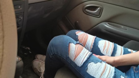 My stepdaughter GETS CAUGHT IN THE CAR before I get home