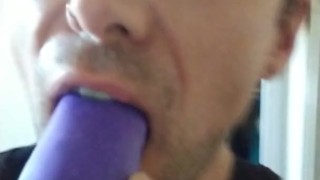 I suck on purple dick