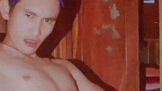 Midnight Jakol, Asian Boy Wanking for Client