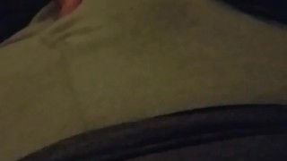 Teasing My Big White Cock